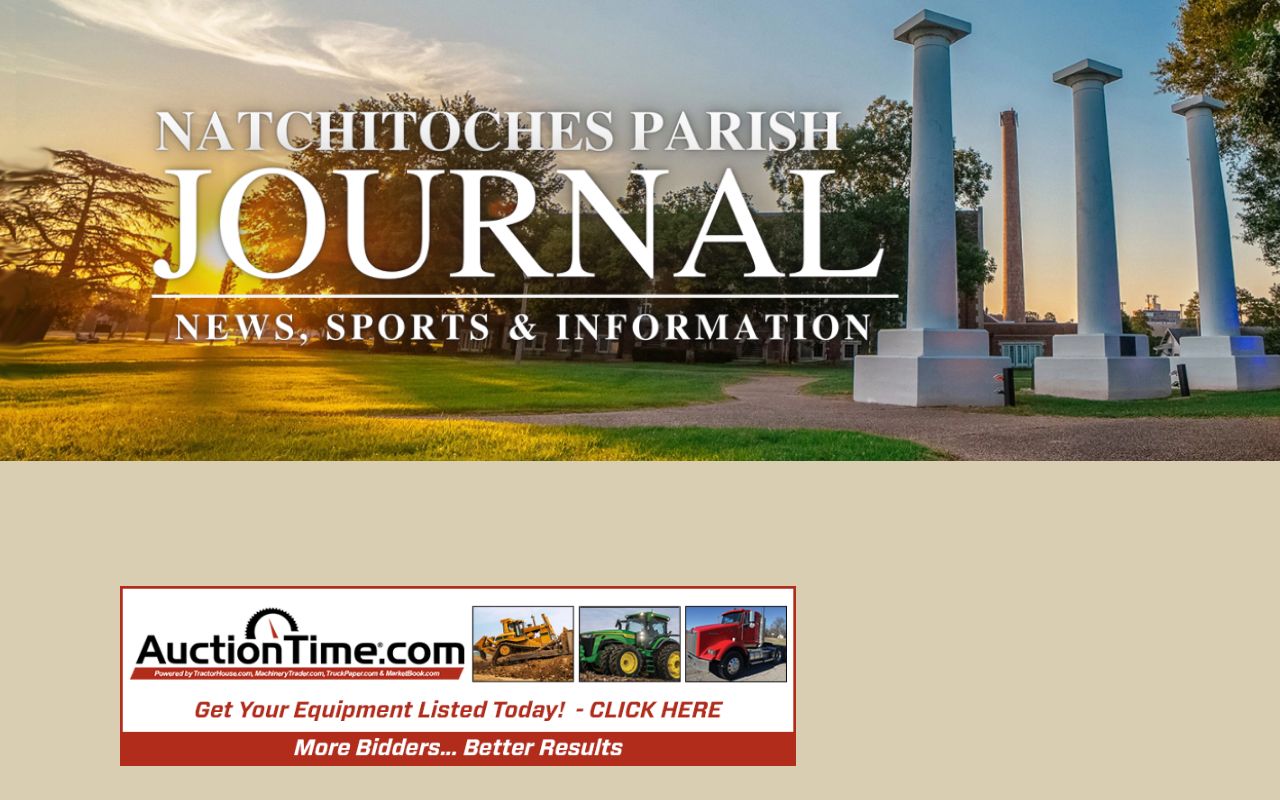 Natchitoches Parish arrest news agency-attributed story layout