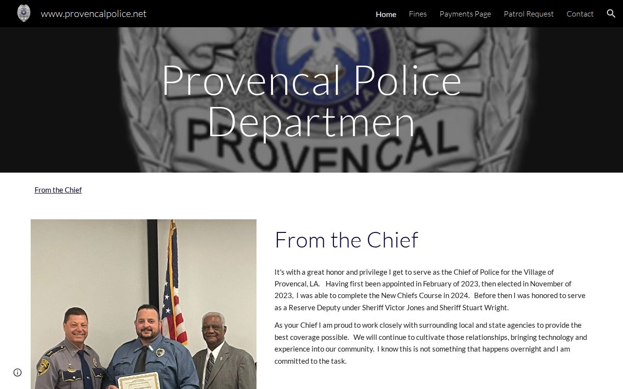 Provencal Police Department arrest records and NPSO coordination